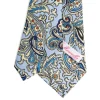 CRAVATTA DONNA CLASSICA IN SETA STAMPATA AZZURRA Archivio inspiration