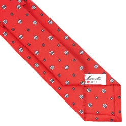 CRAVATTA DONNAROSSA 7 CM IN SETA STAMPATA San valentino edition