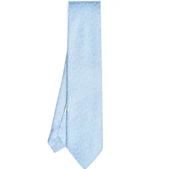 CRAVATTA IN SETA AZZURRA Collezione archivio anno 1977