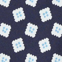 CRAVATTA IN SETA BLU SCURO Collezione archivio anno 1963