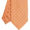 CRAVATTA IN SETA E ORANGE FIBER ARANCIONE Collezione orange fiber