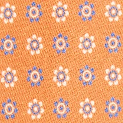 CRAVATTA IN SETA E ORANGE FIBER ARANCIONE Collezione orange fiber