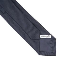 CRAVATTA IN SETA JACQUARD BLU Con cornetto sottonodo
