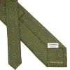 CRAVATTA IN SETA VERDE OLIVA Collezione archivio anno 1951