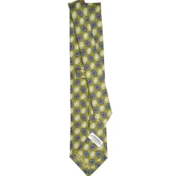 CRAVATTA IN SETA VERDE OLIVA Collezione archivio anno 1974