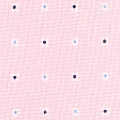 CRAVATTA SARTORIALE 7 CM IN SETA ROSA Microfantasia fiore