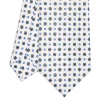 CRAVATTA SARTORIALE 7 CM IN SETA BIANCA Microfantasia fiore