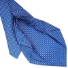 CRAVATTA SARTORIALE 9 PIEGHE IN SETA BLUETTE Microfantasia fiore
