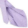 CRAVATTA SARTORIALE 5 PIEGHE IN SETA LILLA Microfantasia fiore