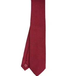 CRAVATTA SARTORIALE BORDEAUX In garza di seta