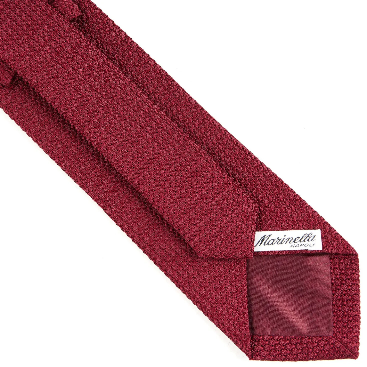 CRAVATTA SARTORIALE BORDEAUX In garza di seta