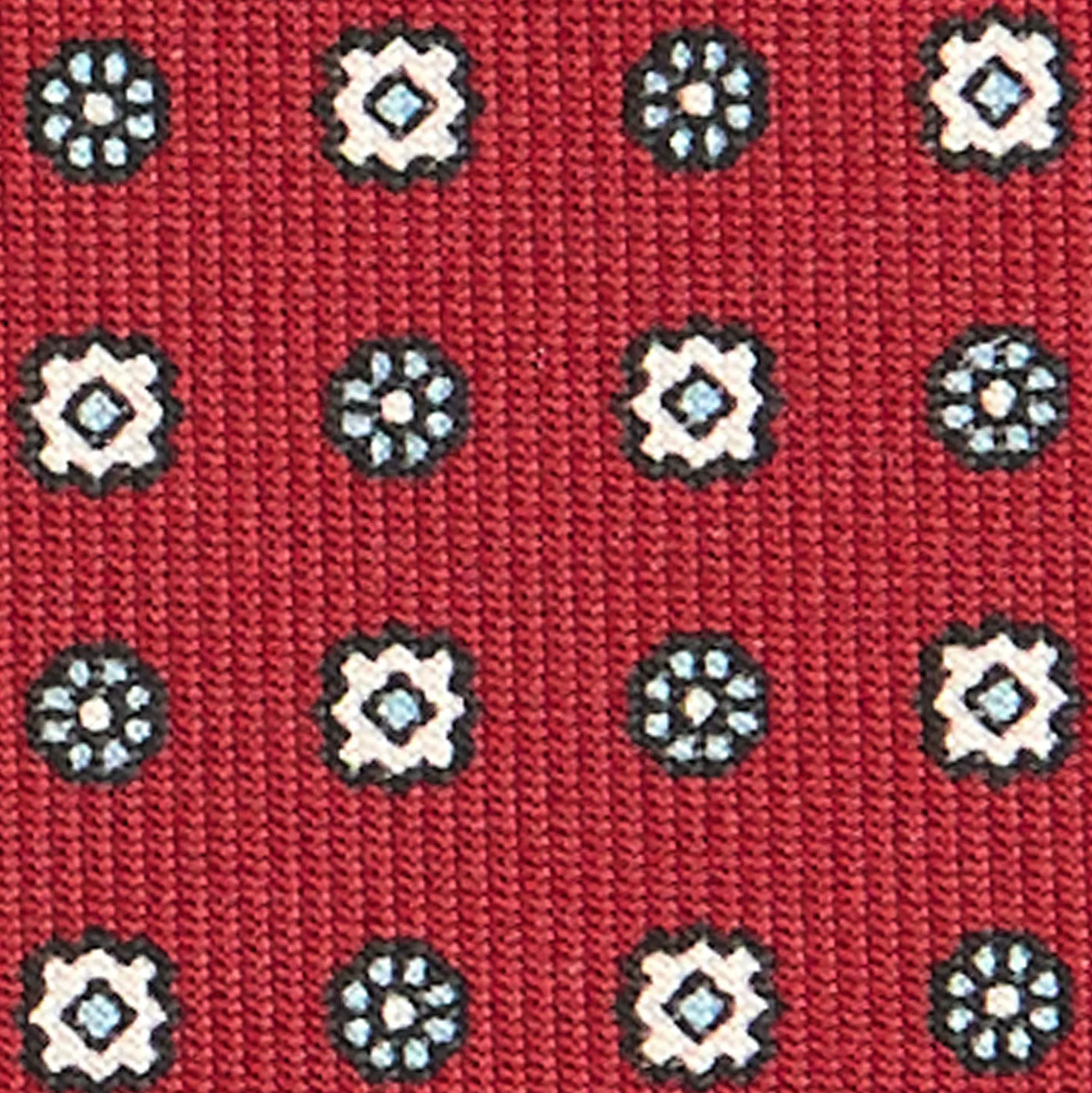CRAVATTA SARTORIALE CLASSICA IN SETA BORDEAUX Microfantasia