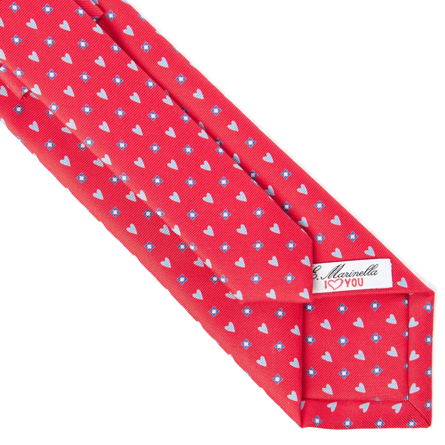 CRAVATTA SARTORIALE CLASSICA IN SETA ROSSA Collezione san valentino