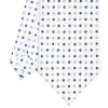 CRAVATTA SARTORIALE CLASSICA IN SETA BIANCA Microfantasia fiore
