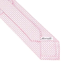 CRAVATTA SARTORIALE CLASSICA IN SETA ROSA Microfantasia fiore