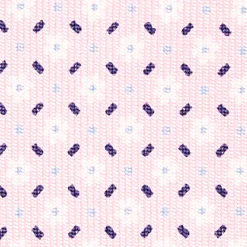 CRAVATTA SARTORIALE CLASSICA IN SETA ROSA Microfantasia fiore