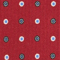 CRAVATTA SARTORIALE CLASSICA IN SETA BORDEAUX Microfantasia