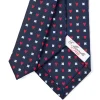 CRAVATTA SARTORIALE CLASSICA IN SETA BLU SCURO Collezione san valentino