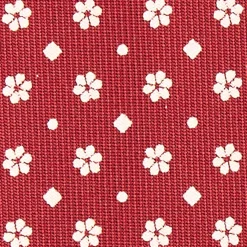 CRAVATTA SARTORIALE CLASSICA IN SETA BORDEAUX Microfantasia fiore