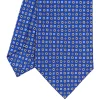 CRAVATTA SARTORIALE CLASSICA IN SETA BLUETTE Microfantasia fiore