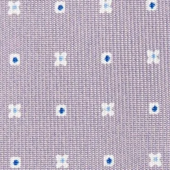 CRAVATTA SARTORIALE CLASSICA IN SETA GRIGIO CHIARO Microfantasia fiore