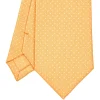 CRAVATTA SARTORIALE CLASSICA IN SETA GIALLA Pois
