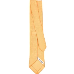 CRAVATTA SARTORIALE CLASSICA IN SETA GIALLA Pois
