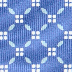 CRAVATTA SARTORIALE CLASSICA IN SETA AZZURRO POLVERE Microfantasia fiore