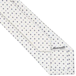 CRAVATTA SARTORIALE CLASSICA IN SETA BIANCA Microfantasia fiore