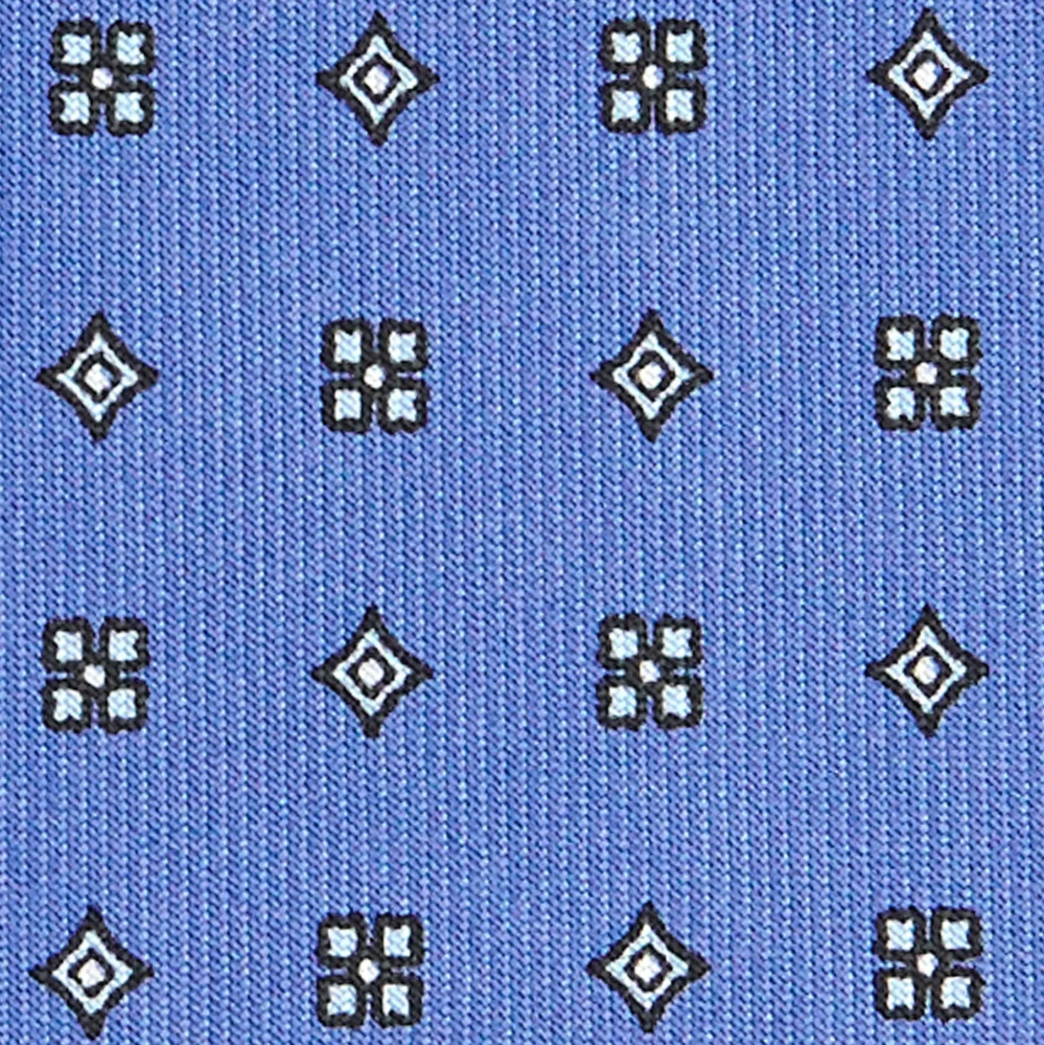 CRAVATTA SARTORIALE CLASSICA IN SETA AZZURRO POLVERE Microfantasia fiore