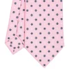 CRAVATTA SARTORIALE CLASSICA IN SETA ROSA Microfantasia fiore