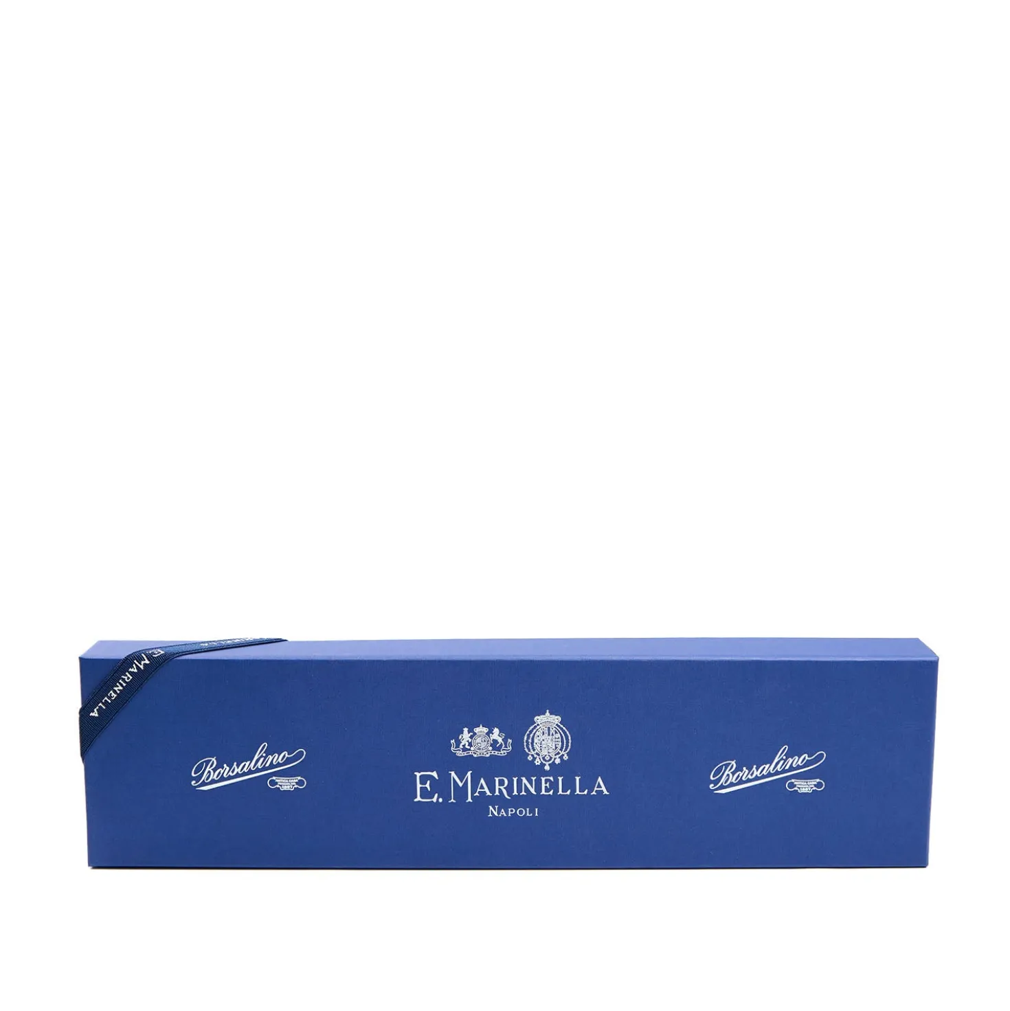 CRAVATTA SARTORIALE CLASSICA IN SETA MARRONE SCURO E.marinella x borsalino