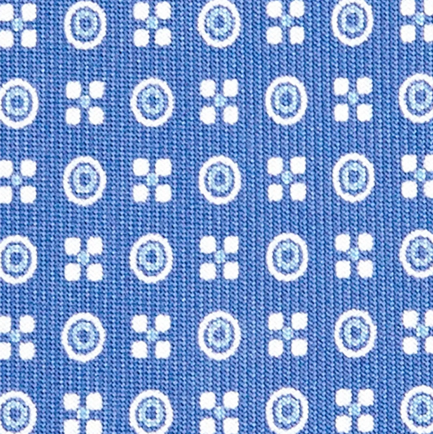 CRAVATTA SARTORIALE CLASSICA IN SETA AZZURRO POLVERE Microfantasia fiore
