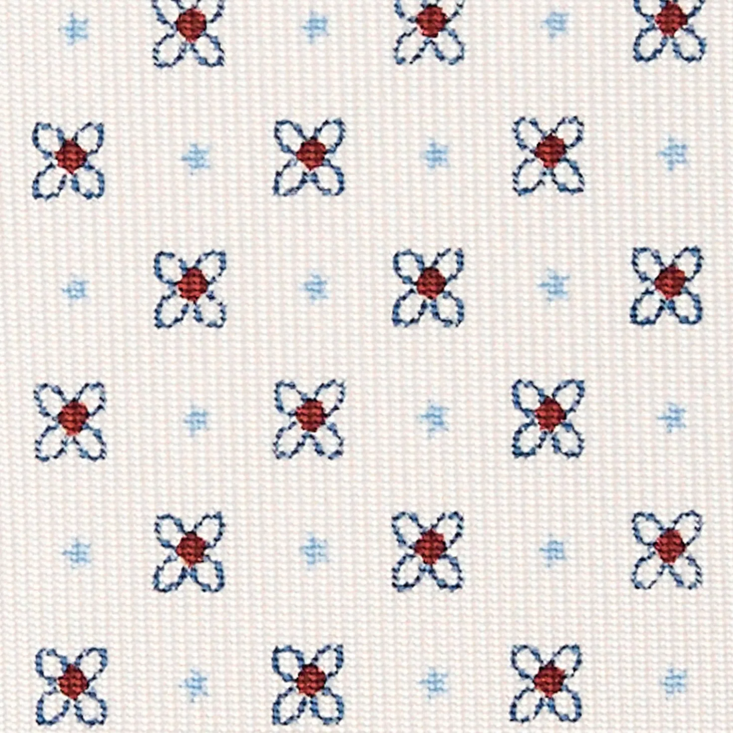 CRAVATTA SARTORIALE CLASSICA IN SETA BIANCA Microfantasia fiore