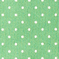 CRAVATTA SARTORIALE CLASSICA IN SETA VERDE Pois