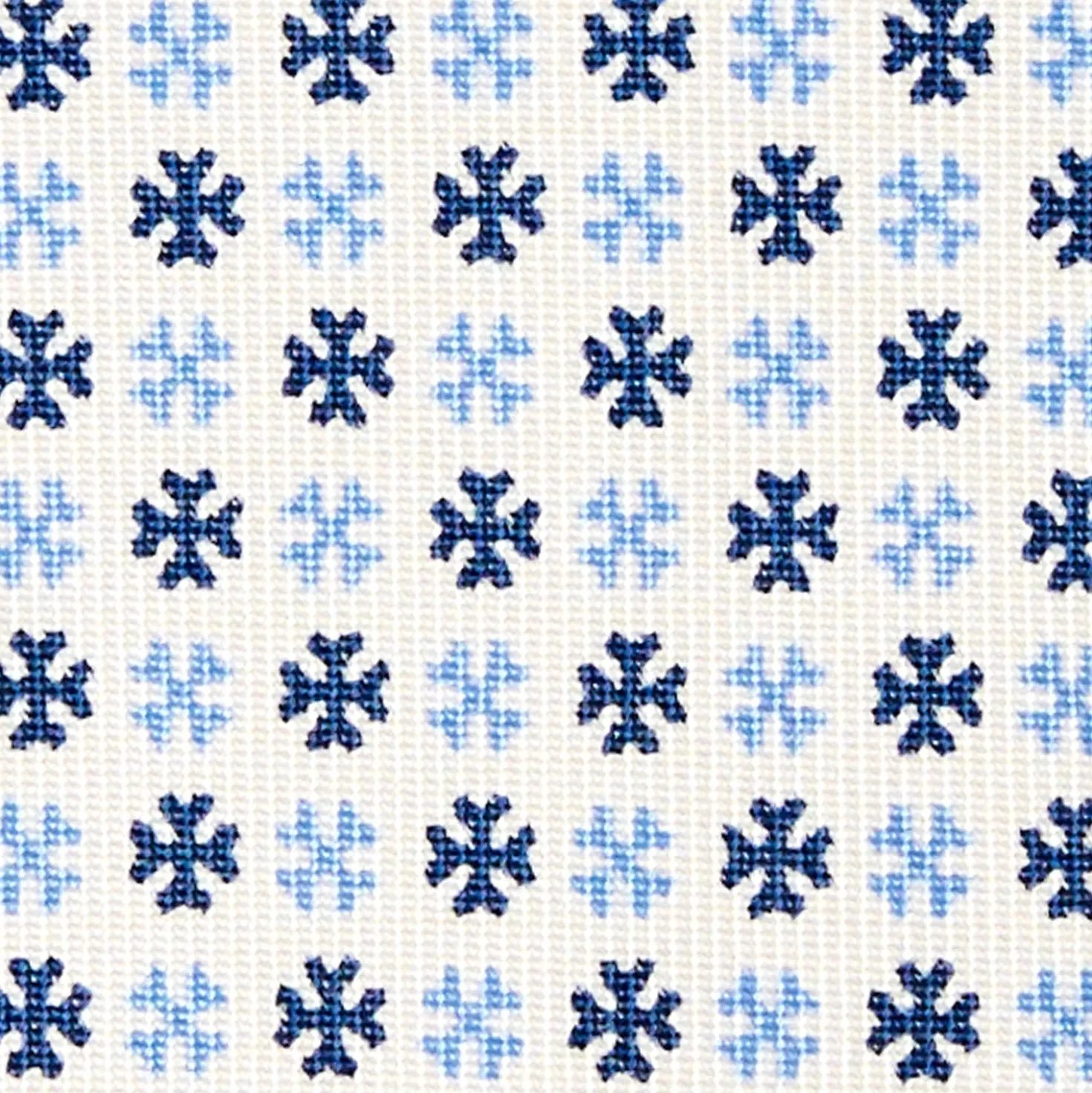 CRAVATTA SARTORIALE CLASSICA IN SETA BIANCA Microfantasia fiore