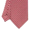 CRAVATTA SARTORIALE CLASSICA IN SETA BORDEAUX Microfantasia fiore