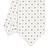 CRAVATTA SARTORIALE CLASSICA IN SETA BIANCA Microfantasia fiore