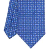 CRAVATTA SARTORIALE EXTRA LONG IN SETA BLUETTE Microfantasia fiore