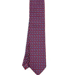 CRAVATTA SARTORIALE EXTRA LONG IN SETA BORDEAUX Collezione heritage