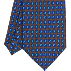 CRAVATTA SARTORIALE EXTRA LONG IN SETA MARRONE SCURO Collezione heritage