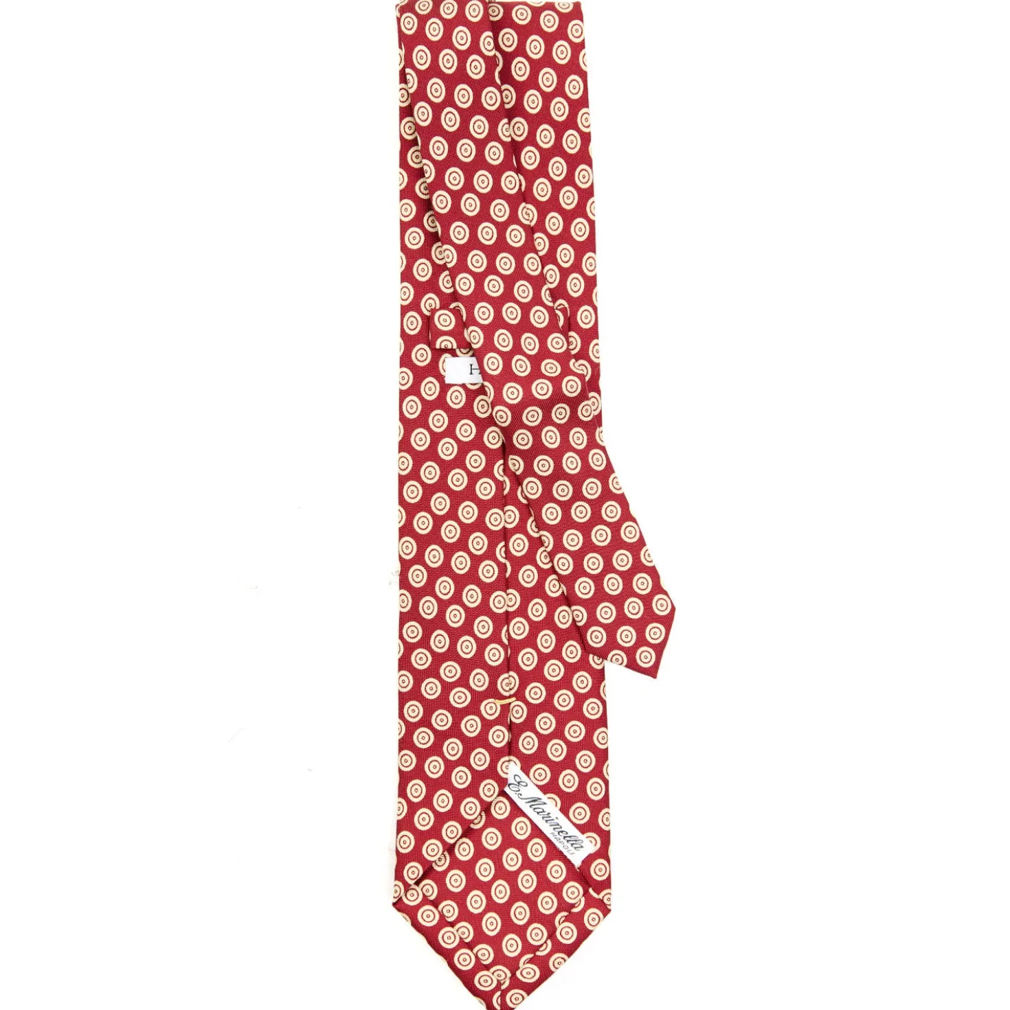 CRAVATTA SARTORIALE EXTRA LONG IN SETA BORDEAUX Collezione heritage