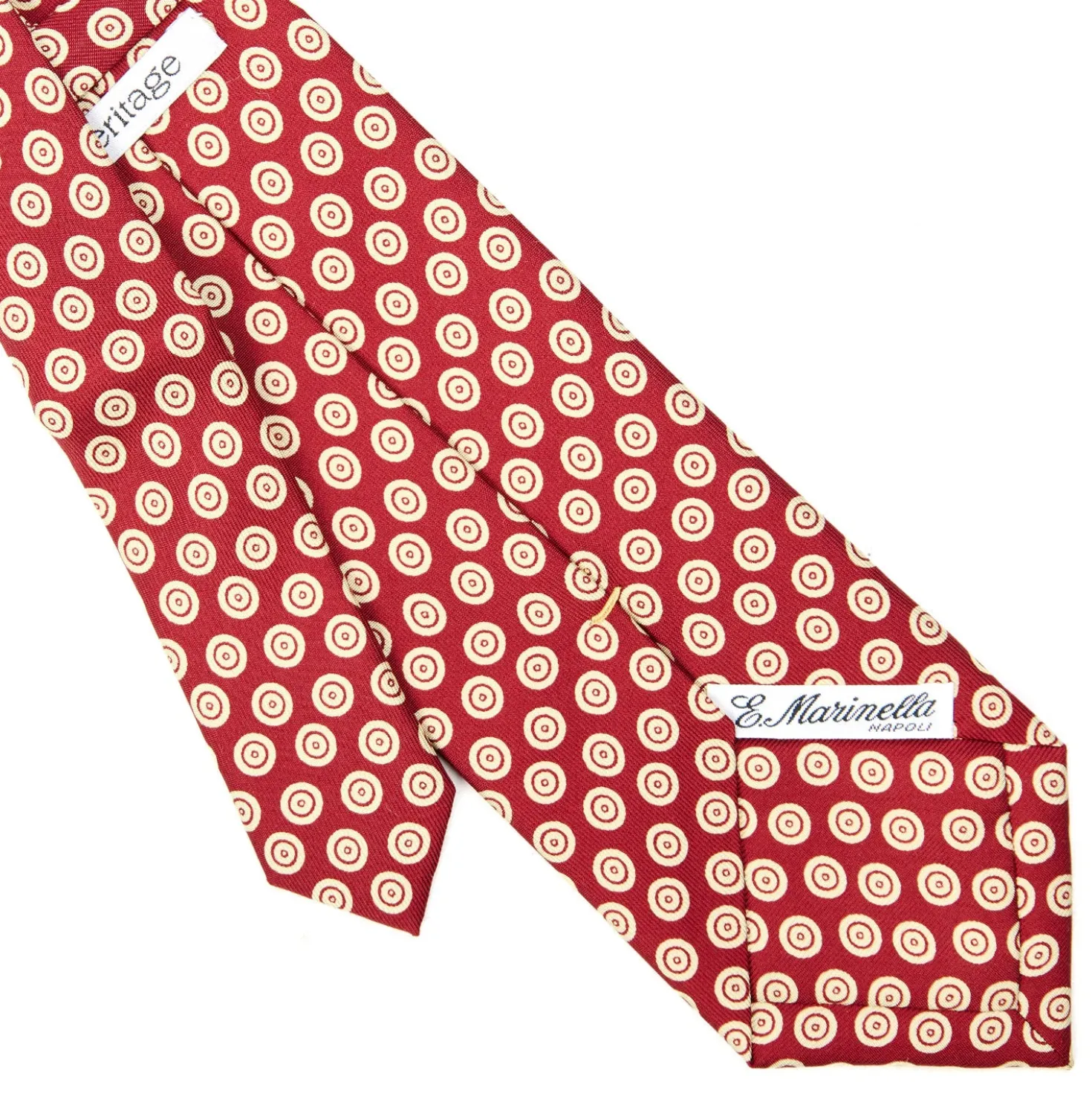 CRAVATTA SARTORIALE EXTRA LONG IN SETA BORDEAUX Collezione heritage