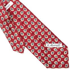 CRAVATTA SARTORIALE EXTRA LONG IN SETA BORDEAUX Collezione heritage