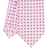 CRAVATTA SARTORIALE EXTRA LONG IN SETA ROSA Microfantasia fiore