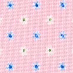 CRAVATTA SARTORIALE EXTRA LONG IN SETA ROSA Microfantasia fiore