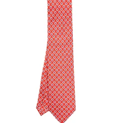 CRAVATTA SARTORIALE EXTRA LONG IN SETA ROSSA Collezione heritage