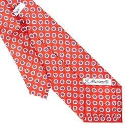 CRAVATTA SARTORIALE EXTRA LONG IN SETA ROSSA Collezione heritage