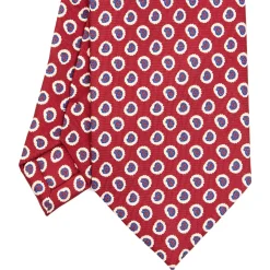 CRAVATTA SARTORIALE EXTRA LONG IN SETA BORDEAUX Collezione heritage