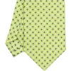 CRAVATTA SARTORIALE EXTRA LONG IN SETA VERDE CHIARO Microfantasia fiore